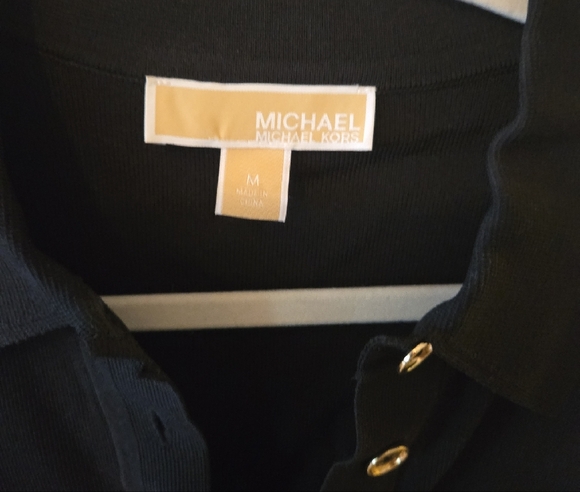 Michael Kors Black Polo Midi Dress - Picture 6 of 8